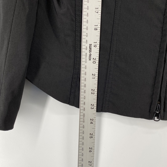Snazzie Jacket Women's Small Petite Black Full Zip Long Sleeve Blazer Office - Picture 9 of 13